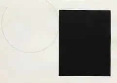 Pedro Cabrita Reis, Linea di Roma 12, 2001, Tempera and pencil on paper