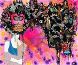 Samantha Magowan, Fever Blisters, 2008, Mixed media on linen