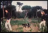 Cookie, Vittorio and Beauty in the woods, Sorrento by Nan Goldin, 1986, Cibachrome print, offered May 2025