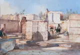 Pompeian House by Giacinto Gigante, water colour on paper, offered Nov 2024