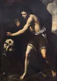 Andrea Vaccaro, David con la testa di Golia, oil on canvas