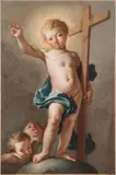 Jacopo Cestaro, Gesù Bambino, oil on canvas