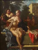 Jacopo Cestaro, Susanna al bagno, Oil on canvas