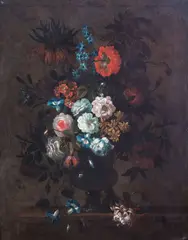 Vaso con fiori by Jean Pierre Brueghel, Oil on canvas, offered Nov 2023