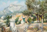 Attilio Pratella, Capri, oil on canvas
