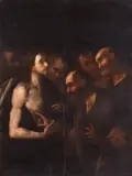 Incredulità di San Tommaso by detto Loise il Siciliano Luigi Rodriguez, oil on panel, offered Jun 2022