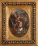 Decollazione di San Gennaro by detto Micco Spadaro Domenico Gargiulo, oil on panel in ovale, offered Jun 2022