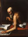 Hendrick van Somer, San Girolamo, oil on canvas