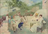 Francesco Cangiullo, Scena conviviale
