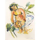 Mimmo Germana, "Untitled", 1991, oil and mixed media on paper