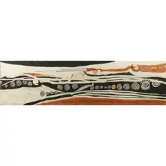 Gaetano Pompa, "Untitled", 1958, Tempera in relief and grafitti on canvas