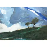 Franco Viola, "Due ulivi", 2001, oil on canvas