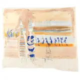Giancarlino Benedetti Corcos, "Teatrino a righe", 2008, oil on canvas