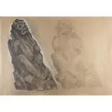 Danilo Donati, "Idol of Central America", pastels on cardboard