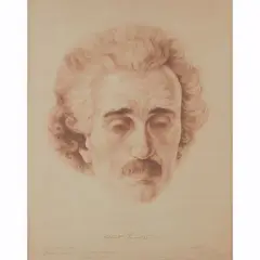 Boris Georgiev, "Albert Einstein", 1929, color lithograph