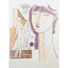 Mario Tozzi, "Untitled", color lithograph