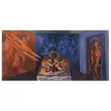 Saverio Terruso, "Il convitato di pietra", 1982, oil on panel