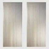Yagi Mariyo, Prod. Sirrah, 1973, pair of Garbo R mod. suspension lamps in lacquered metal and fabric
