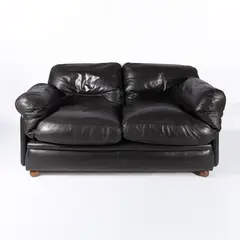 Tito Agnoli, Prod. Poltrona Frau, Poppy mod. sofa in padded leather
