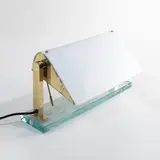 Prod. Fontana Arte by Pietro Chiesa, 1970, 0836 mod. table lamp in opaline glass, offered Jun 2026