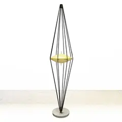 Angelo Lelii, Prod. Arredoluce, 1957, 2628 Siluro mod. floor lamp in lacquered metal