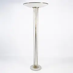 Goffredo Reggiani, Prod. Reggiani, Floor lamp in painted metal and brass