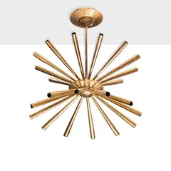 Oscar Torlasco, Prod. Lumi, brass suspension lamp