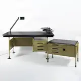 Bbpr Studio, Prod. Olivetti, 1959, Spazio Modernista series desk in painted metal