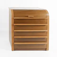 Luigi Massoni, Prod. Poltrona Frau, 1974, Furniture writing desk in leather and wood