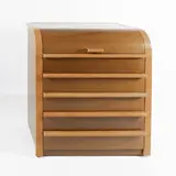 Luigi Massoni, Prod. Poltrona Frau, 1974, Furniture writing desk in leather and wood