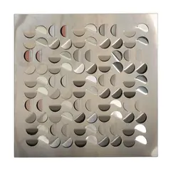Giacomo Benevelli, Prod. Missaglia, luminous Arabesque mod panel in chromed metal