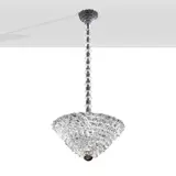 Prod. Barovier&Toso by Ercole Barovier, suspension lamp in rostrato glass and brass, offered Jun 2026