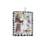 Salvatore Procida, Italian production, polychrome ceramic plaque