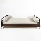 Italian production by Paolo Buffa, daybed in wood, offered Jun 2026