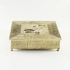 Mario Pinton, Italian production, 1950, Bronze and mirrored glass box
