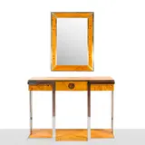 Willy Rizzo, Prod. Sabot, console with mirror in wood