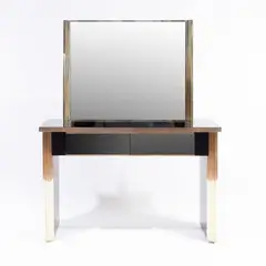 Renato Zevi, Italian production, console with mirror in painted wood