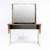 Renato Zevi, Italian production, console with mirror in painted wood