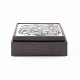 Franco Meneguzzo, Prod. DEM, wooden and glazed ceramic box