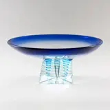 Luciano Dall'Acqua, Italian production, 1978, Centerpiece in colored glass and clear glass