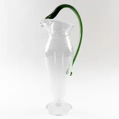 Borek Sipek, Prod. Driade, jug in transparent and colored glass