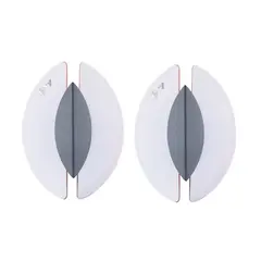 Rodolfo Dordoni, Prod. Barovier&Toso, 1970, pair of Glassa mod. wall or ceiling lamps in painted metal