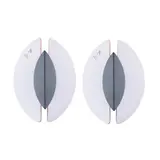 Rodolfo Dordoni, Prod. Barovier&Toso, 1970, pair of Glassa mod. wall or ceiling lamps in painted metal