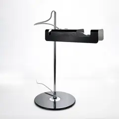 Prod. OLuce by Joe Colombo, Spider mod. table lamp in chromed metal and painted metal, offered Jun 2026