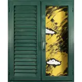 'Shutter' by Tano Festa, 1985, enamel and acrylic on wood, offered Mar 2026