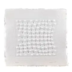 "Superficie I" by Enrico Castellani, 1995, dry impression, offered Mar 2026
