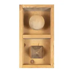 Mario Ceroli, "Untitled", 1972, multiple in Russian red pine wood
