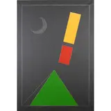 Franco Angeli, "Elements", 1987, enamel and acrylic on canvas