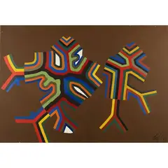 Corrado Cagli, "Composition", 1967, oil on canvas