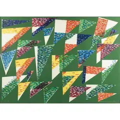 "Wig-Wam" by Piero Dorazio, 1991, color screen printing, offered Mar 2026